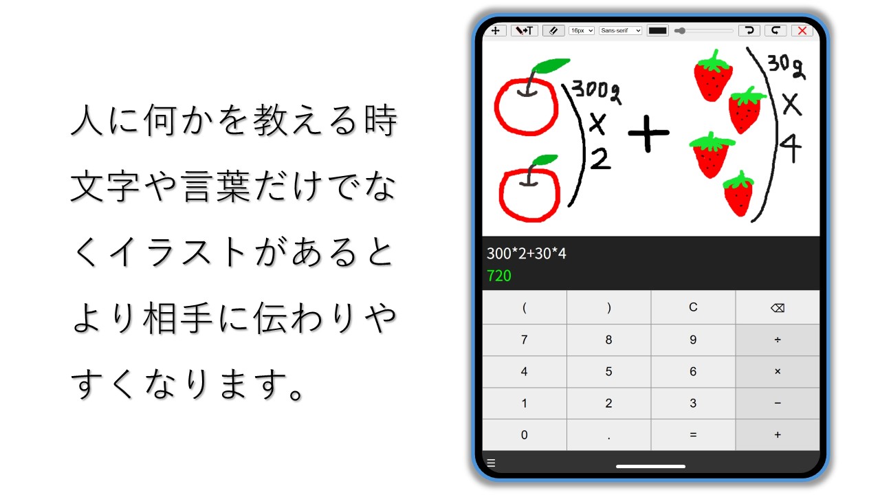 人に何かを教える時文字や言葉だけでなくイラストがあるとより相手に伝わりやすくなります